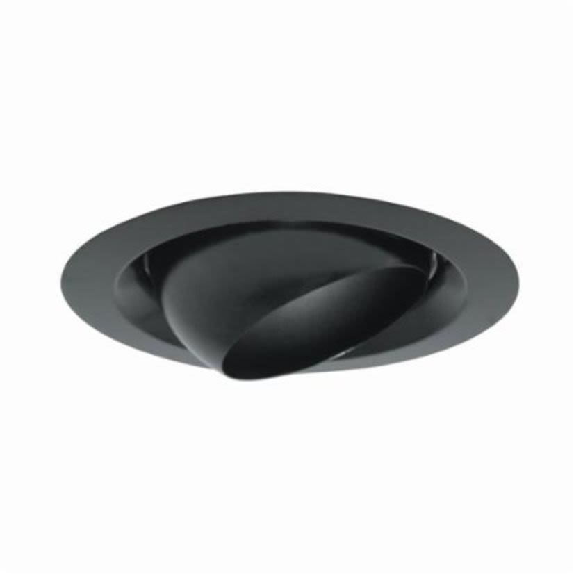 Juno 229 BL Adjustable Regressed Eyeball Trim, 8 in OD, Incandescent Lamp, For Use With IC2, TC2, IC21, IC22, IC23, APT2 Series Housing